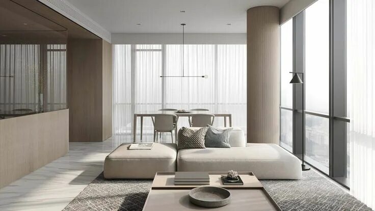 Картинки интерьера квартиры Neutral, Modern-Minimalist Interior Design: 4 Examples That Masterfully Show Us 