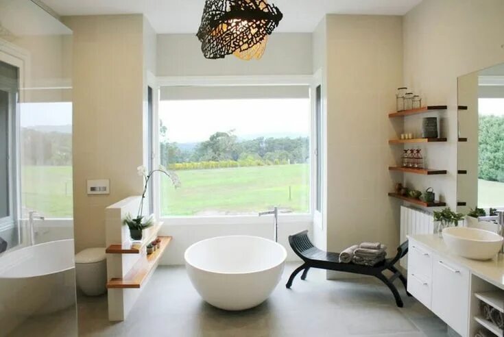Картинки интерьера ванной 20+ Luxury Farmhouse Bathroom Design Ideas And Remodel Best bathroom designs, El