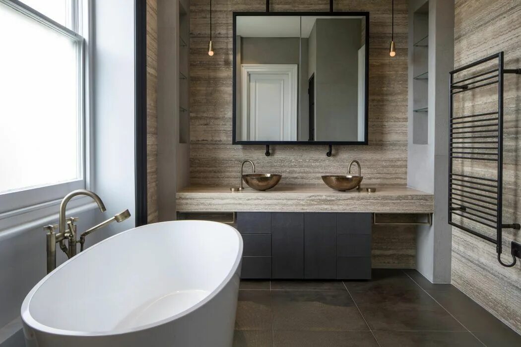 Картинки интерьера ванной комнаты Belsize Park House by Roselind Wilson Design HomeAdore Contemporary bathrooms, N