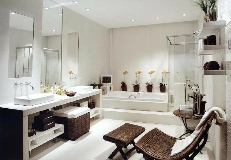 Картинки интерьера ванной комнаты Baños de diseño Bathroom design, Zen bathroom design, Bathroom decor