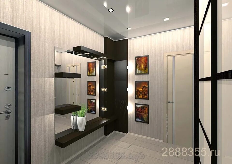 Картинки интерьеров прихожих Corridor and kitchen in Khrushchev design photo (50 Photos)