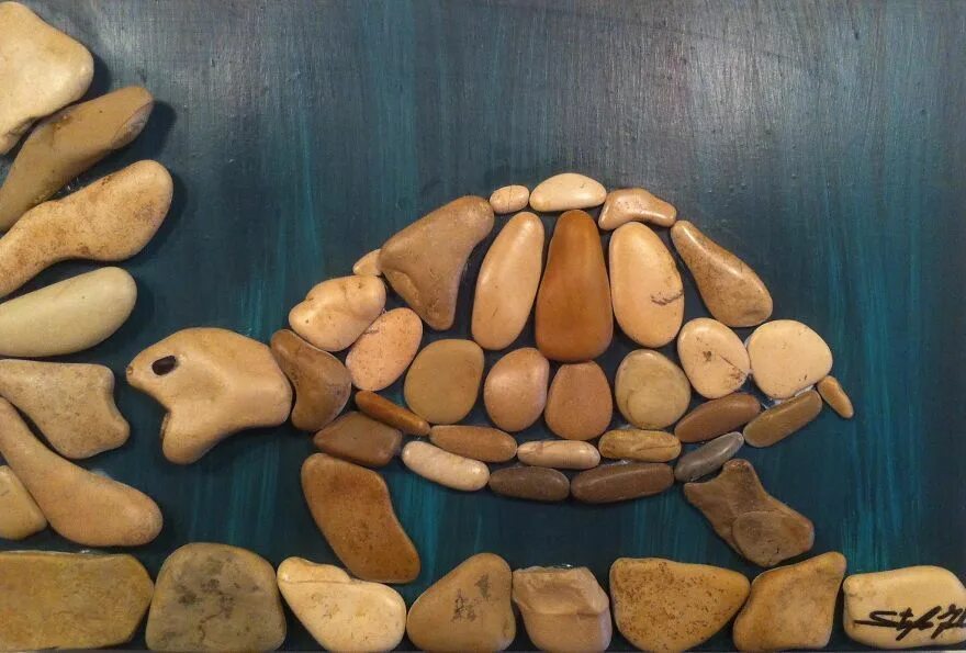 Картинки из камней для 1 класса фото Creative Crafts: Beautiful Art with Stones