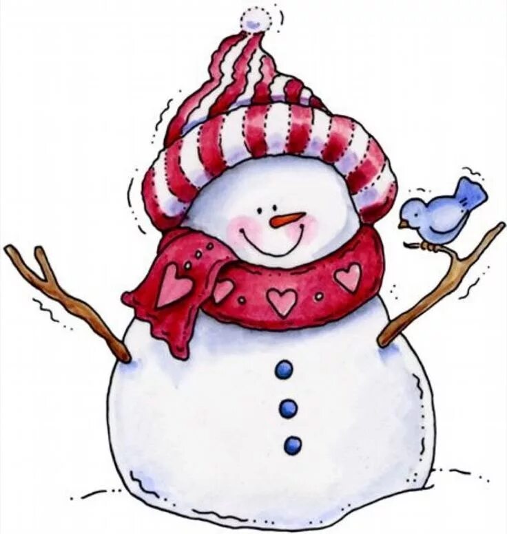 Картинки к новому году рисунок маленьким Resultado de imagen para laurie furnell pinterest Watercolor christmas cards, Ch