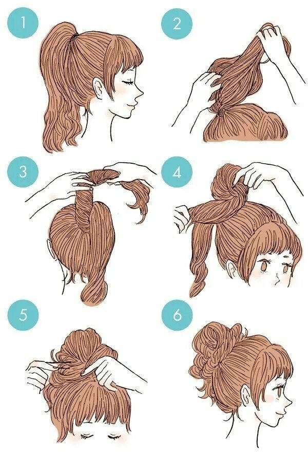 Картинки как сделать красивые прически Pin on peinados Hair tutorial, Hair hacks, Long hair styles