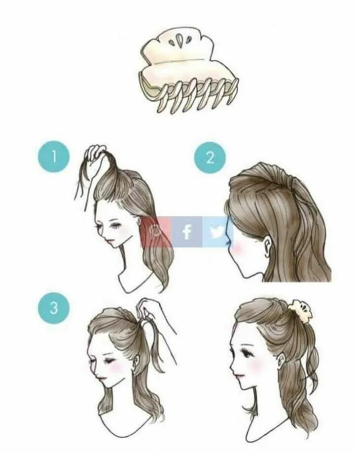 Картинки как сделать прически Пин от пользователя Rajkamal kaur на доске Easy n Gorgeous Hairstyles Быстрые пр