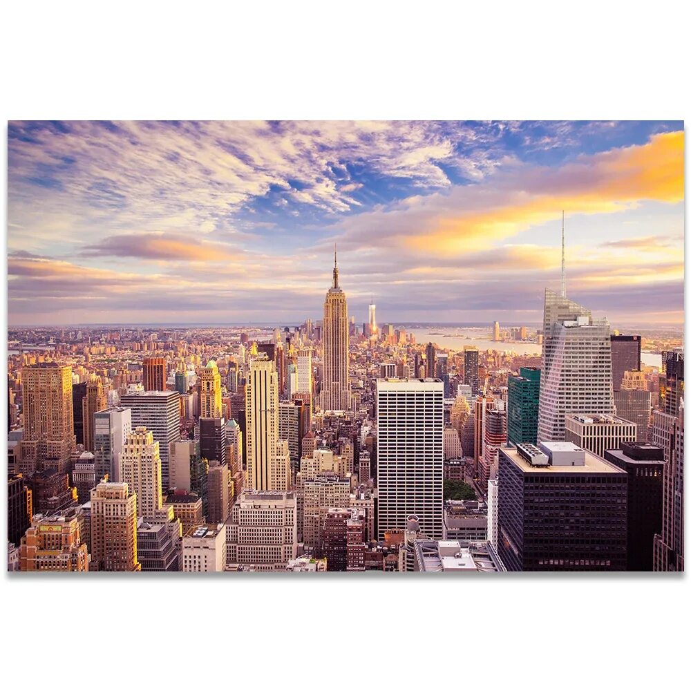 Картинки как выглядит город Painting Canvas New York Wall New York Bridge Picture New York Pictures Wall - P