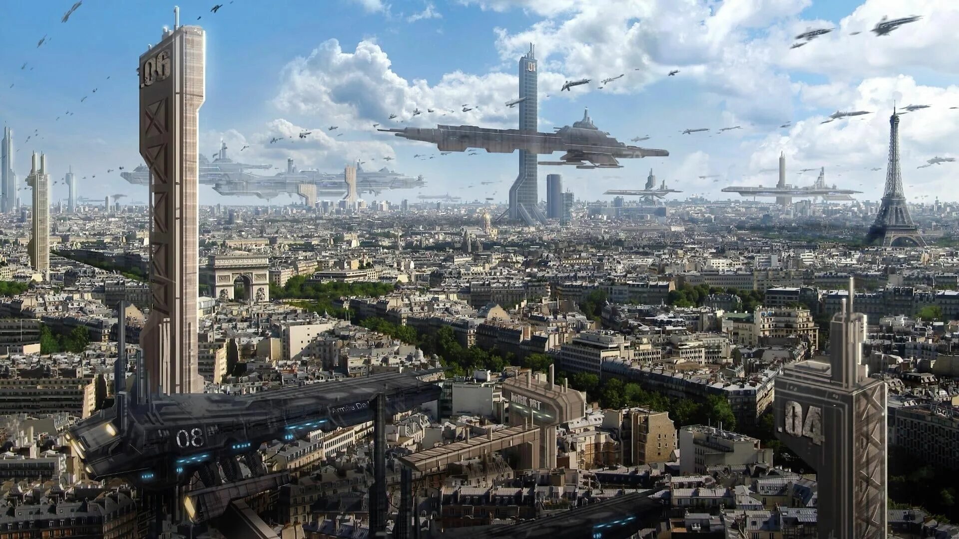 Картинки как выглядит город future world #paris #city #skycraper #cityscape #city #metropolis #fantasy #sky 