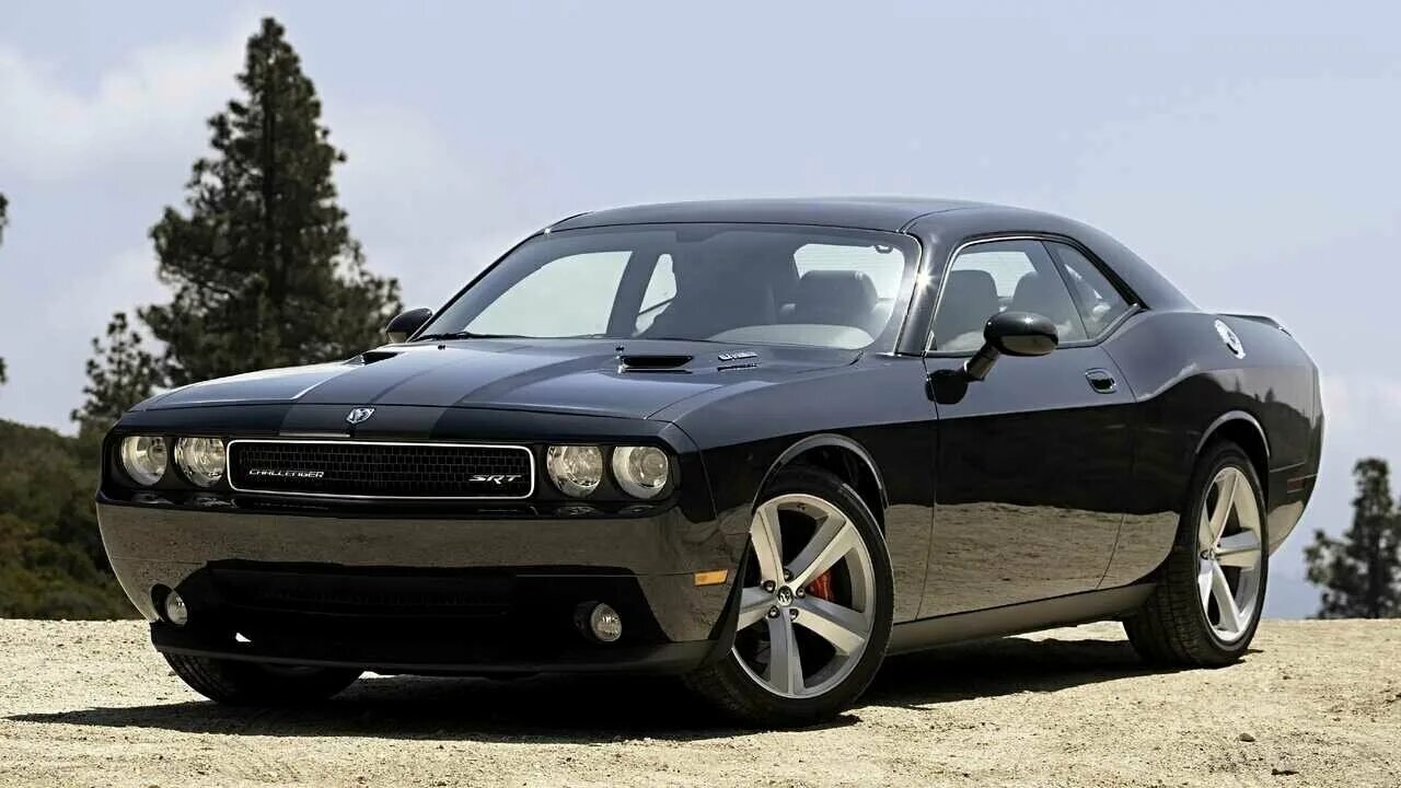 Картинки как выглядит машина Картина на холсте 60x110 Альянс Лес "Dodge srt challenger" на подрамнике / интер