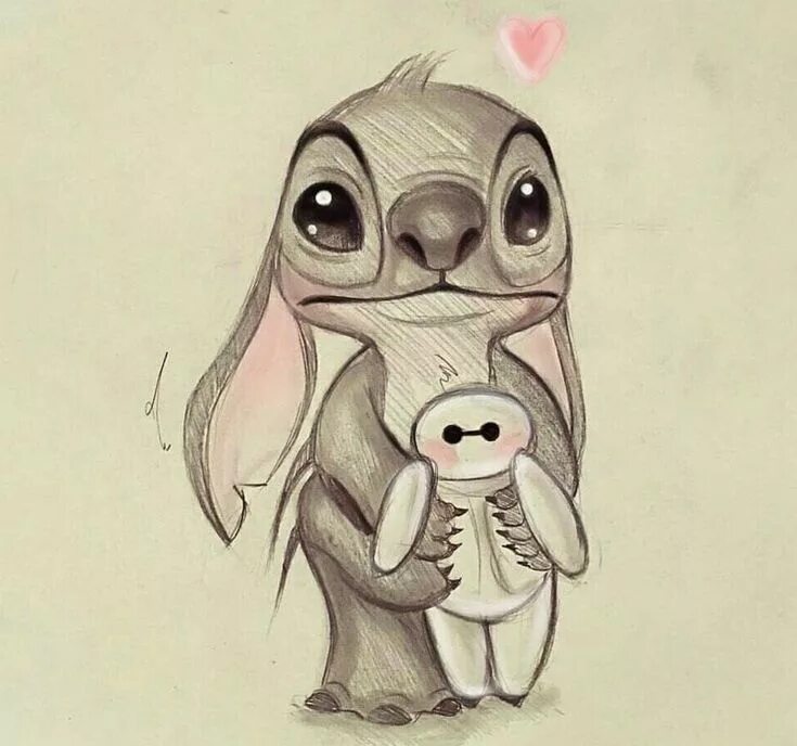 Картинки карандашом для срисовки животные милые Pin on Care sa le fac Disney drawings sketches, Disney character drawings, Cute 