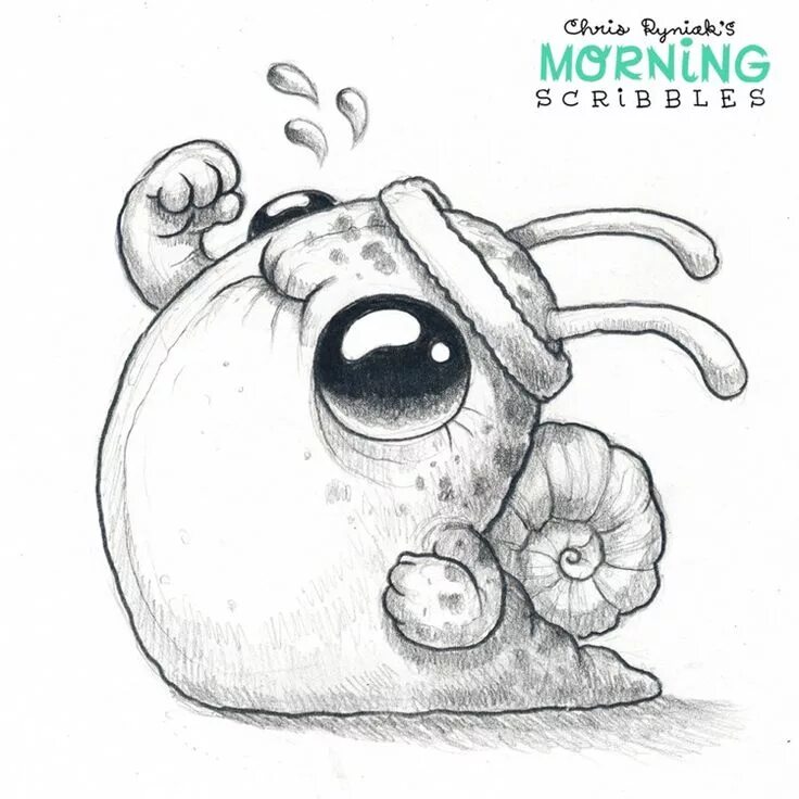 Картинки карандашом для срисовки животные милые Pin by pinksmudge on Chris Ryniak - Monsters Cute monsters drawings, Monster dra