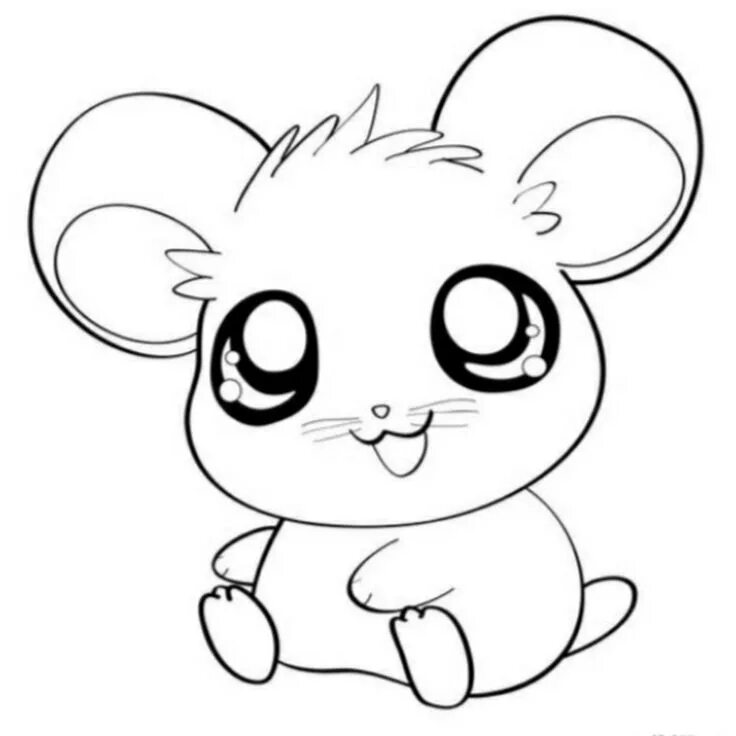 Картинки карандашом для срисовки животные милые Cute Kawaii Food Coloring Pages Coloring Home Cute easy animal drawings, Easy an