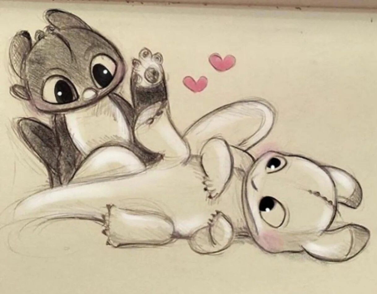 Картинки карандашом для срисовки животные милые Pin on Dragones Disney art drawings, Disney drawings sketches, Mini canvas art