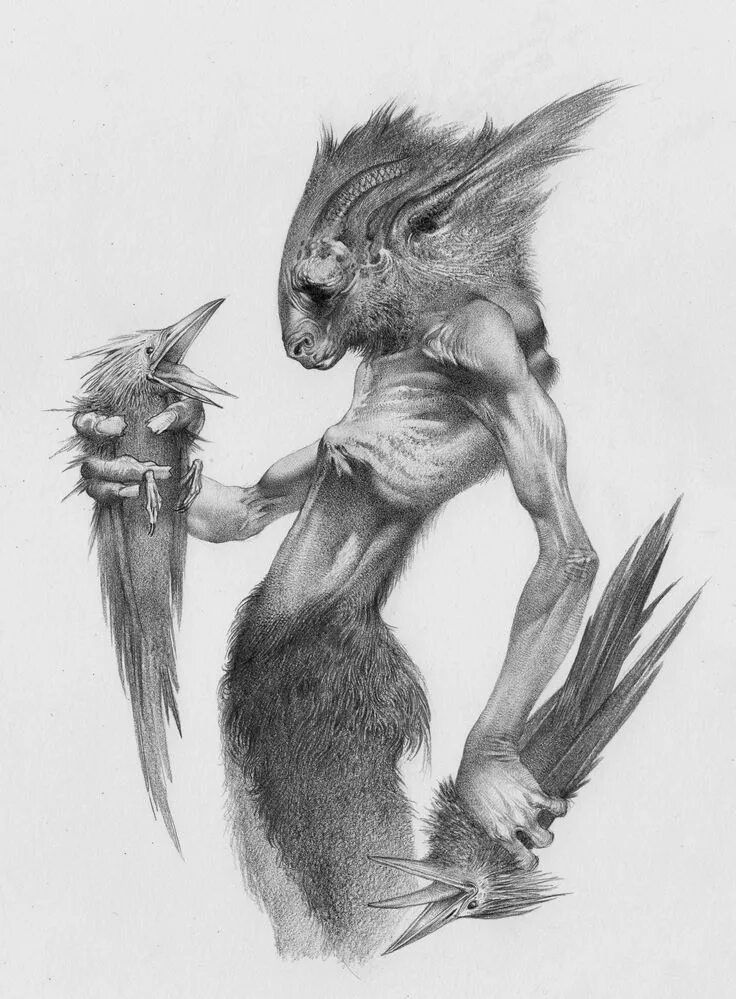 Картинки карандашом животные мистические Sketching from the Imagination Creature art, Sketches, Creature design