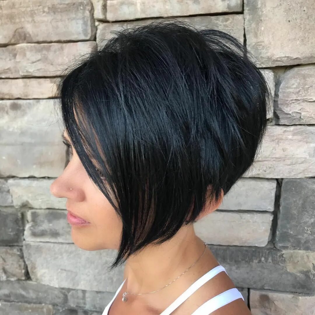 Картинки короткой стрижки каре Arizona Hairstylist on Instagram: "Yesterdays transformation from lob to undercu