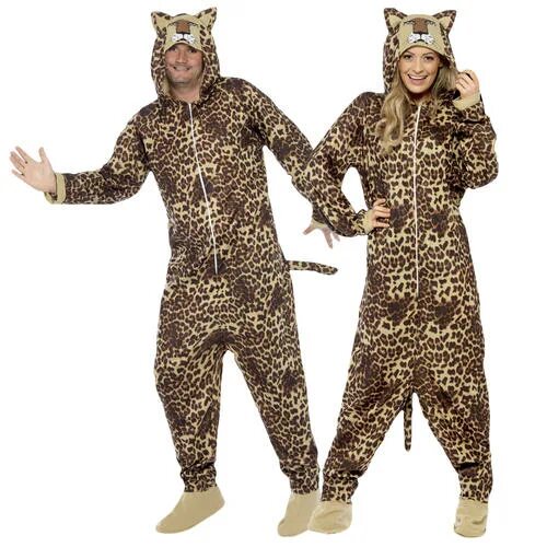 Картинки костюмов животных Ladies Mens Unisex Leopard Onesie All in One Pyjamas Fancy Dress Costume Animal 