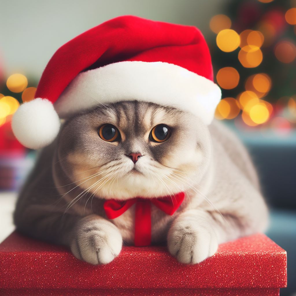 Картинки котиков новый год Новогодний кот Южный Город