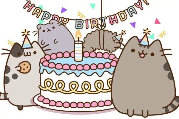 Картинки котиков с днем рождения Pin on pusheen Pusheen birthday, Pusheen happy birthday, Pusheen cat