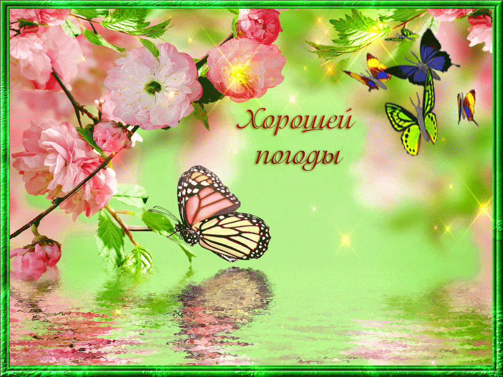 Картинки красивой природы с добрыми пожеланиями Скачать гиф открытку с пожеланием Хорошей Погоды