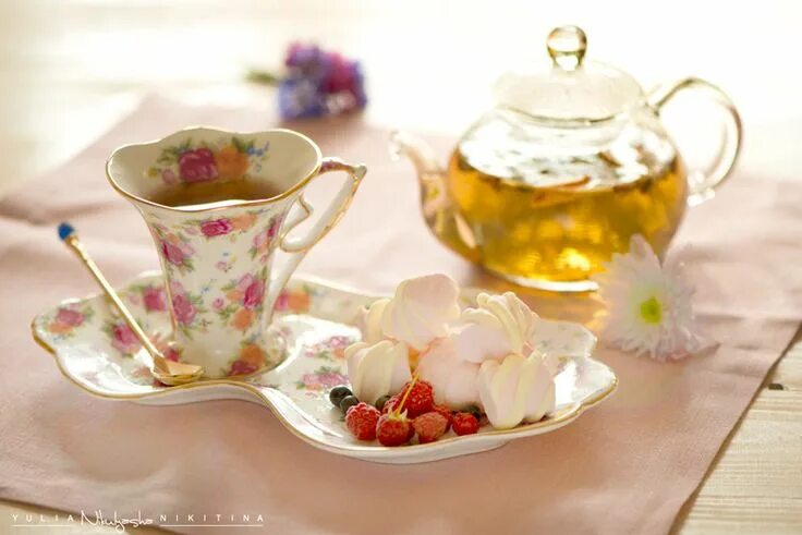 Картинки красивые добрым утром с чашечками Summer! by Yulia Nikitina Tea lover, Tea, Sugar bowl set