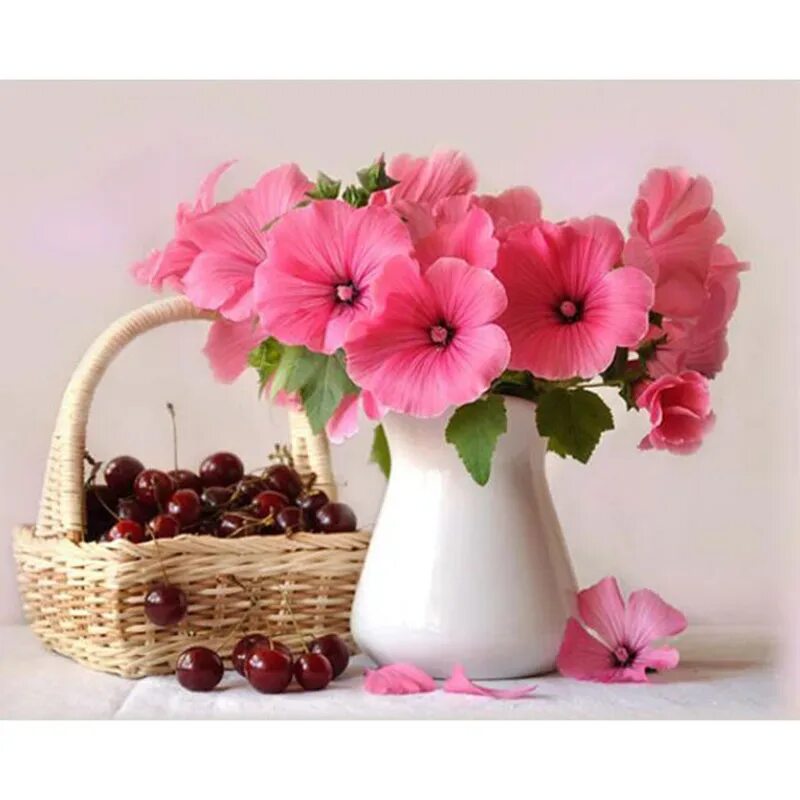 Картинки красивые разные новые с пожеланиями 5d diy Square Diamond Painting Basket Fruit Flower Cross Stitch Mosaic Crystal r