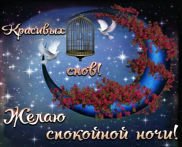 Картинки красивые с пожеланиями приятных снов Новые картинки с доброй ночью красивые надписями