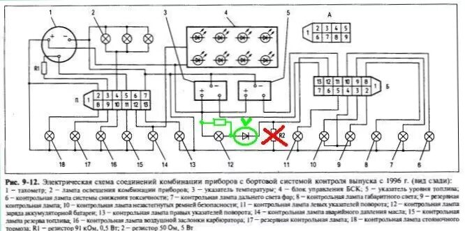 Кинематическую схему щитка приборов ваз 21 12 Ответы Mail.ru: Генератор на ладу от калины