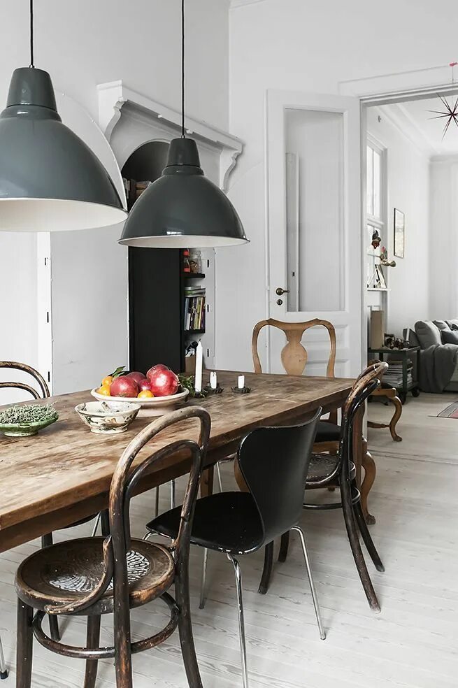 Кинфолк стиль интерьера minimal with Kinfolk style Stylish dining room, Modern farmhouse dining room dec