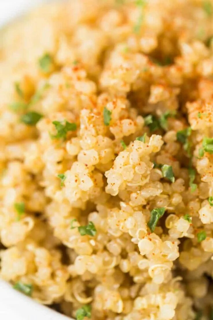 Киноа крупа рецепты приготовления гарнира с фото Garlic Butter Quinoa Only 5 Ingredients! Quinoa Recipes Simply Quinoa Recipe Qui
