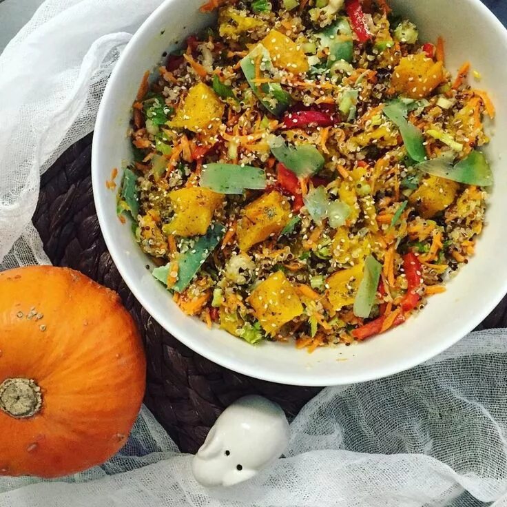 Киноа с тыквой рецепты приготовления с фото Полезные Салаты: 9 Вкусных Рецептов Ethnic recipes, Food, Curry