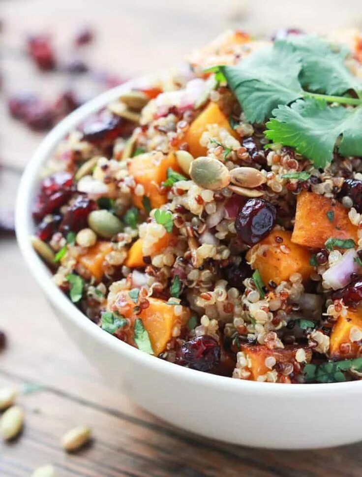 Киноа с тыквой рецепты приготовления с фото 15 Delicious Fall Salads Salate rezepte gesund, Gesunde rezepte, Wintersalat