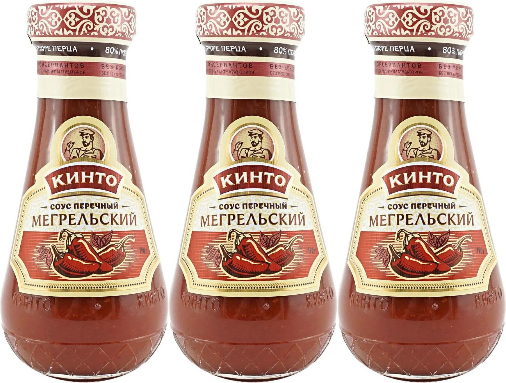 Кинто холмский пер 1 фото Соус Кинто Мегрельский перечный 190 г в упаковке, комплект: 3 упаковки - купить 