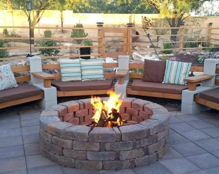 Костровая зона на даче своими руками Pool patio furniture ideas for your backyard Premier Pools & Spas #premierpoolsa