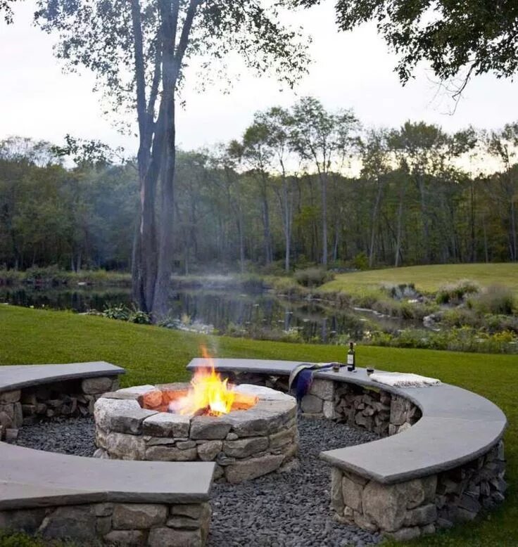 Костровая зона на даче своими руками Foyer extérieur dans le jardin: 50 idées remarquables pour vous! Backyard fire, 