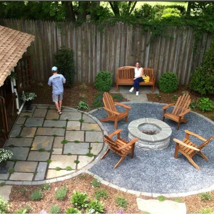 Костровая зона на даче своими руками Custom-404 Decorsw Backyard, Backyard patio, Fire pit backyard