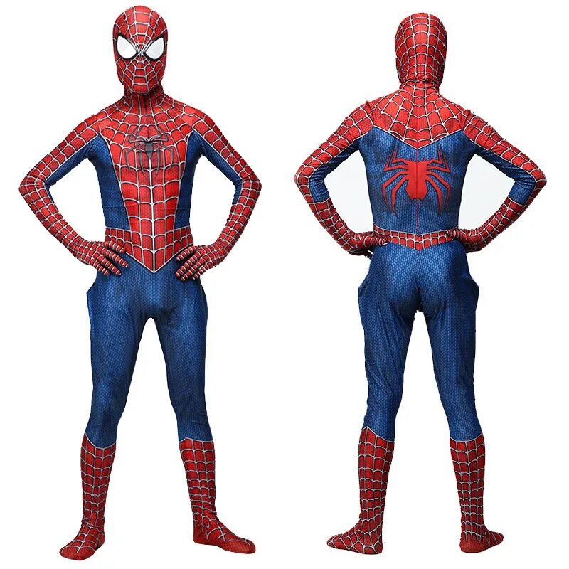 Костюм человека паука фото Spider-Man Costume Fancy Dress Adult And Children Polyester Fiber (Polyester)3D 