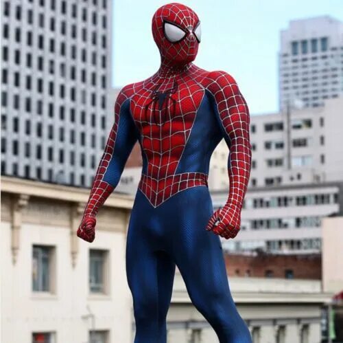 Костюм человека паука фото Купить classic raimi spiderman zentai suit print (Унисекс) заказать с доставкой