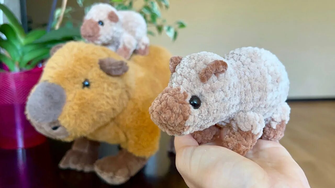 Костюм для капибары игрушки крючком схема Капибара крючком за час для начинающих // Подробный МК - YouTube