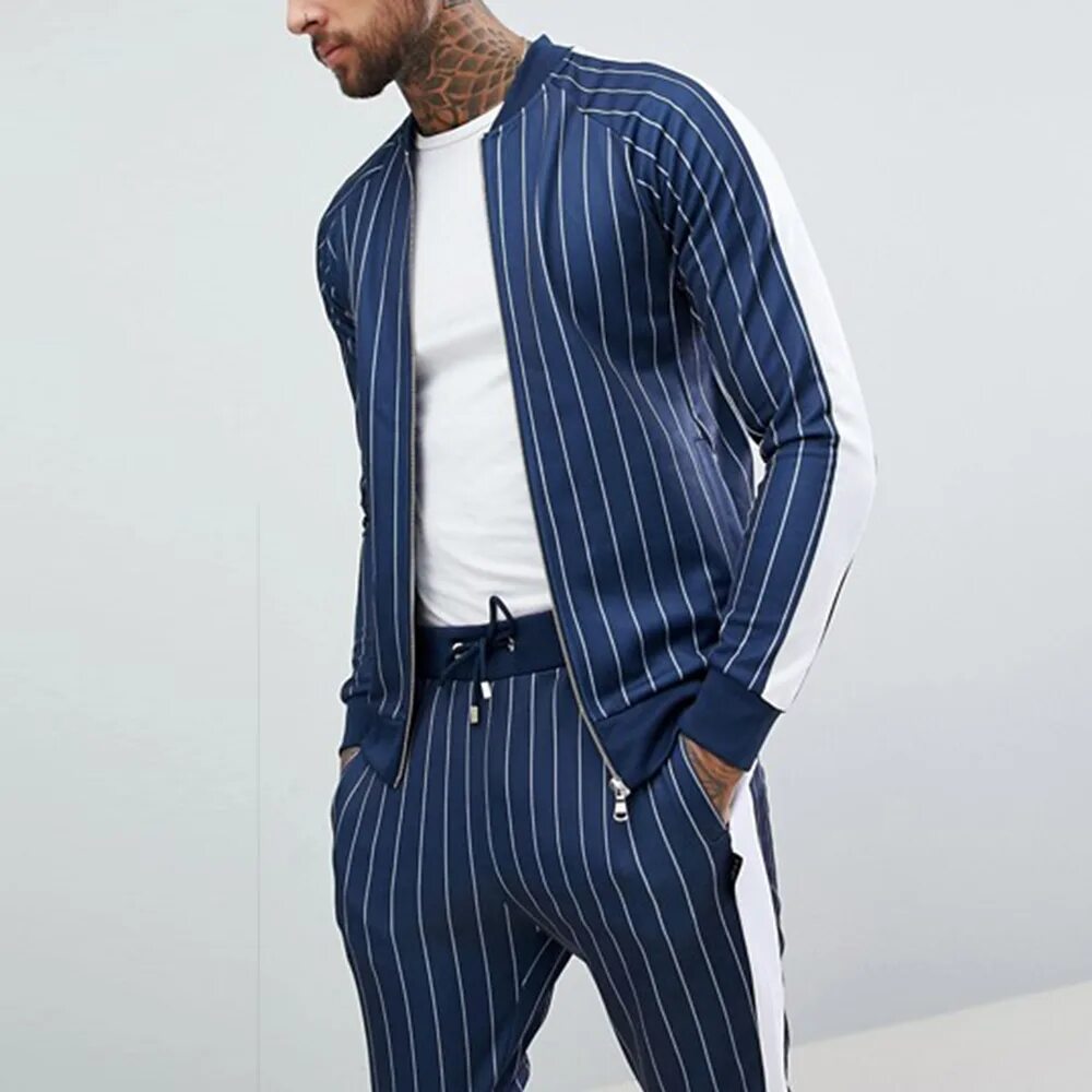 Костюм классический мужской спортивного стиля Top High Quality Wholesale Manufacturer Customize Polyester Cheap Track Jackets 