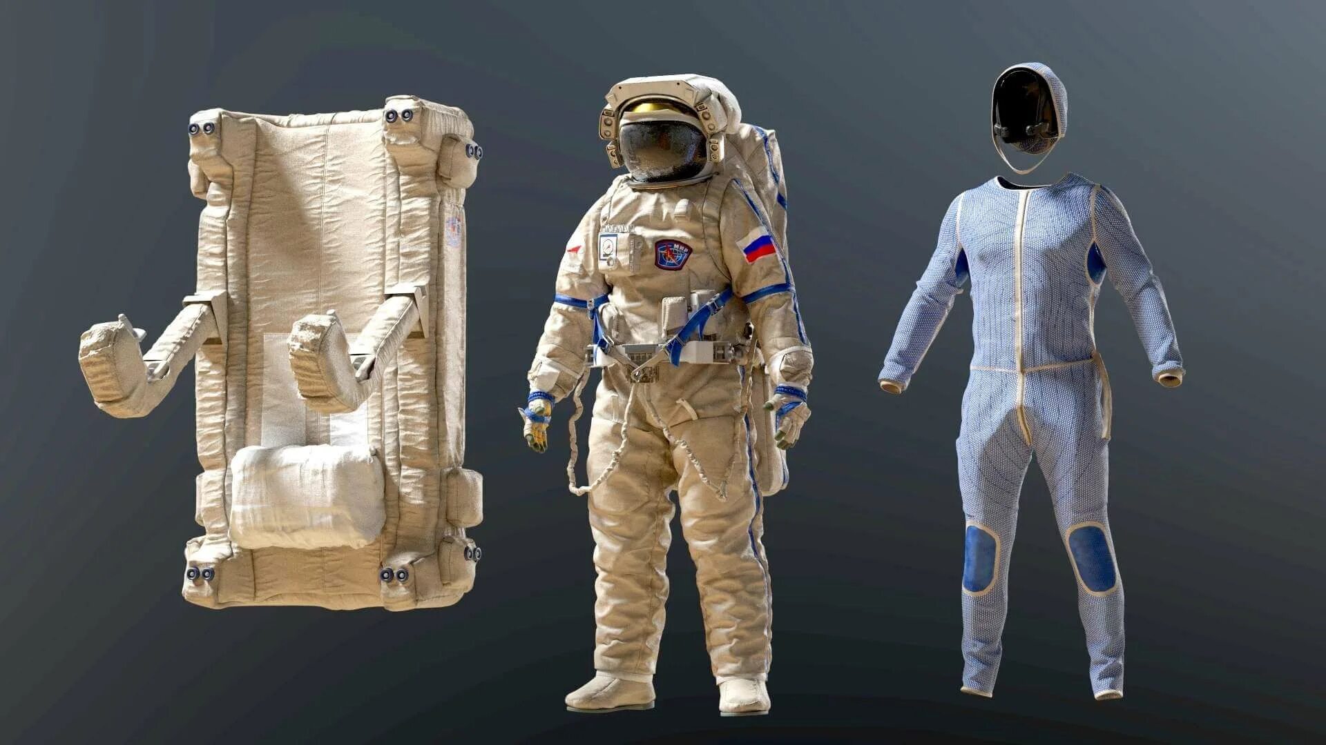 Костюм космонавта фото настоящие Russian Orlan Space Suit - 3D Model by Albin