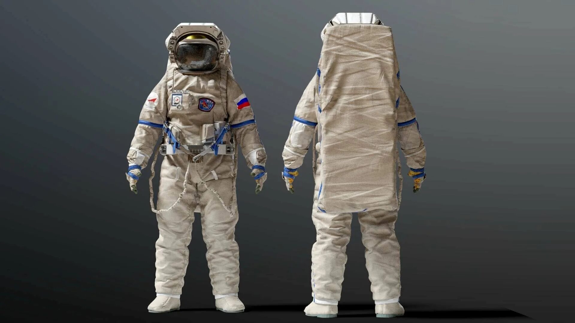 Костюм космонавта фото настоящие Russian Orlan Space Suit - 3D Model by Albin