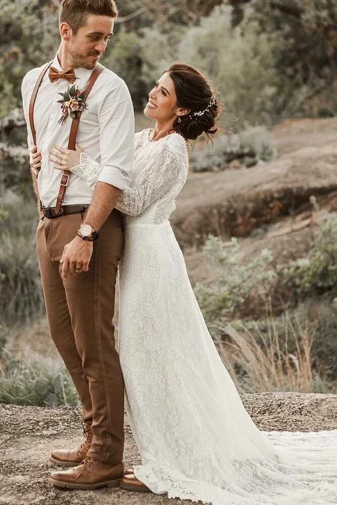 Костюм мужской стиль бохо на свадьбу Groom Attire: 18 Bohemian Guide + FAQs Lace wedding dress vintage, Vintage lace 