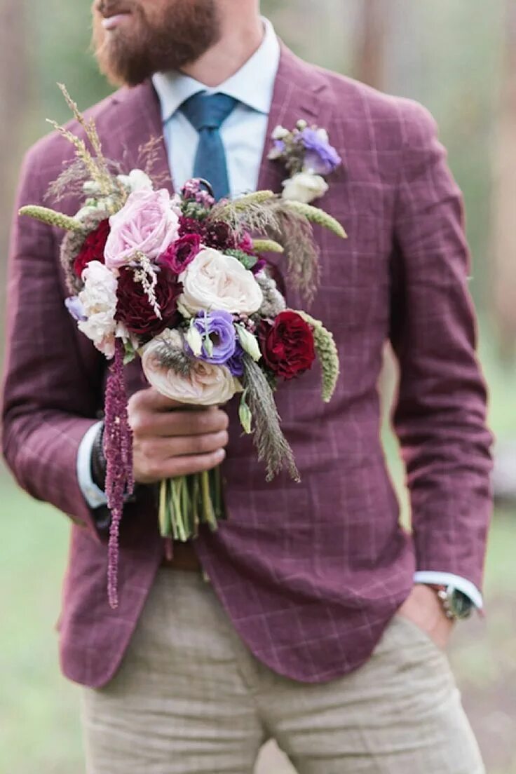 Костюм мужской стиль бохо на свадьбу Plum, Lavender, Amethyst, Oh My! Oodles of Purple Wedding Ideas Purple wedding, 