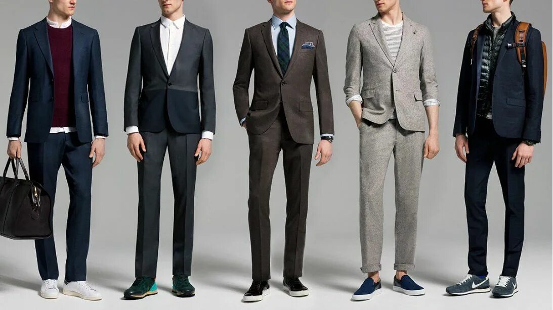 Костюм мужской стили 90 Here's how to look sharp wearing a suit with sneakers Roupa social, Looks com sn