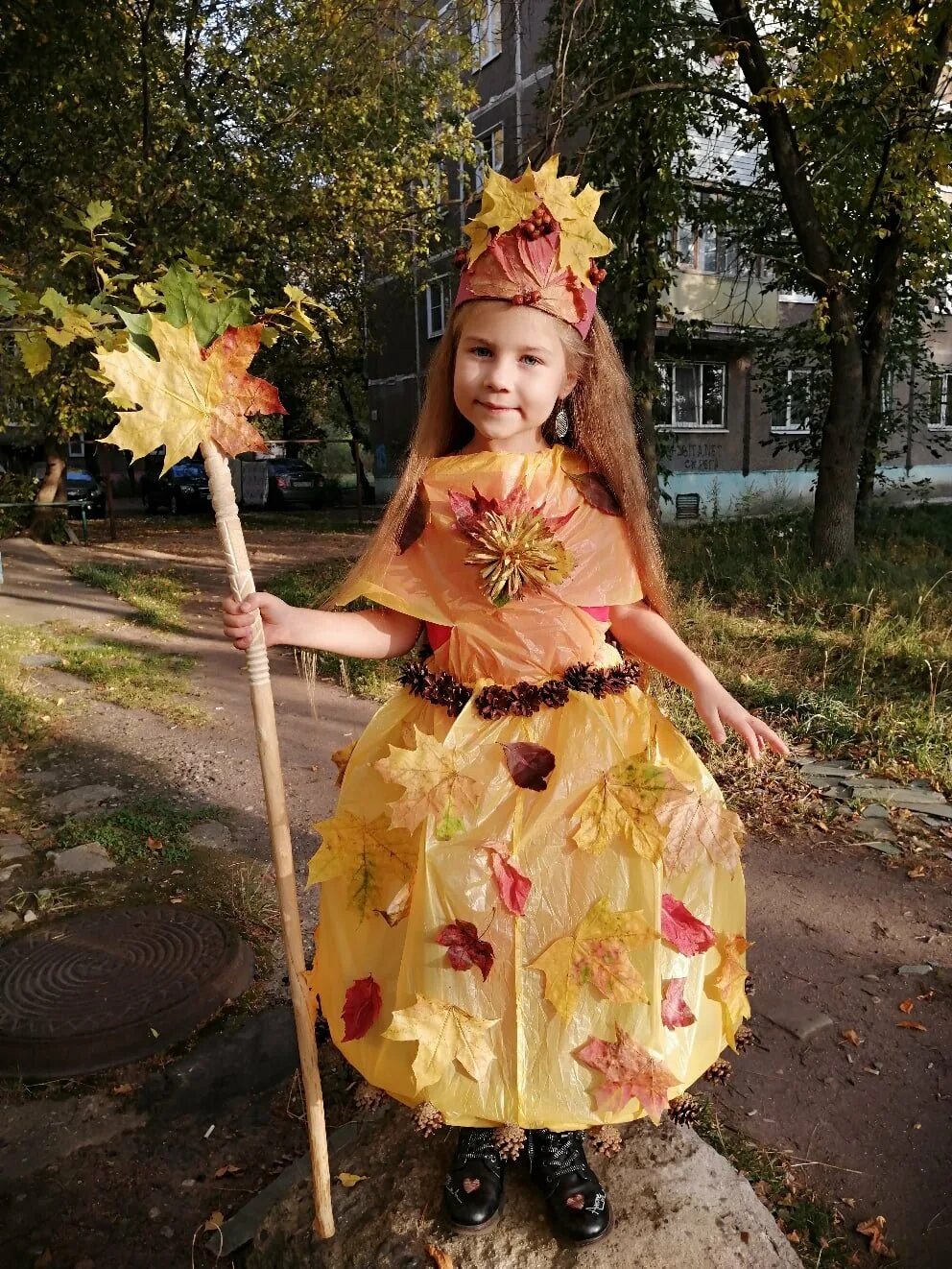 Костюм на праздник осени фото Новогодний костюм для девочки своими руками поэтапно