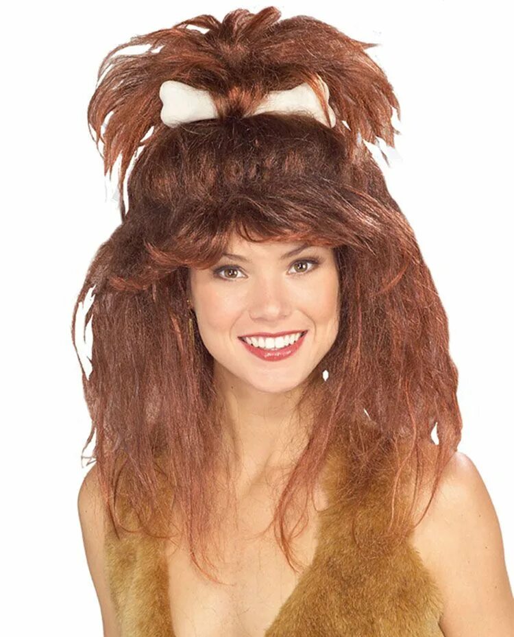 Костюм прическа Cavewoman Wig With Bone - Costume Wigs Womens wigs, Costume wigs, Apple costume
