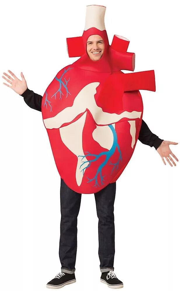 Костюм сердца фото Heart Adult Costume Fruugo Франция