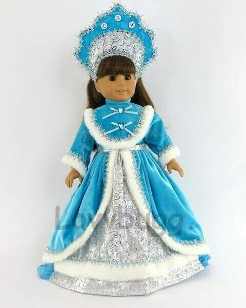 Костюм снегурочки для куклы своими руками фото Купить BEST Anna Frozen 2 Costume Dress Jacket Fits 18 American Girl Doll Clothe