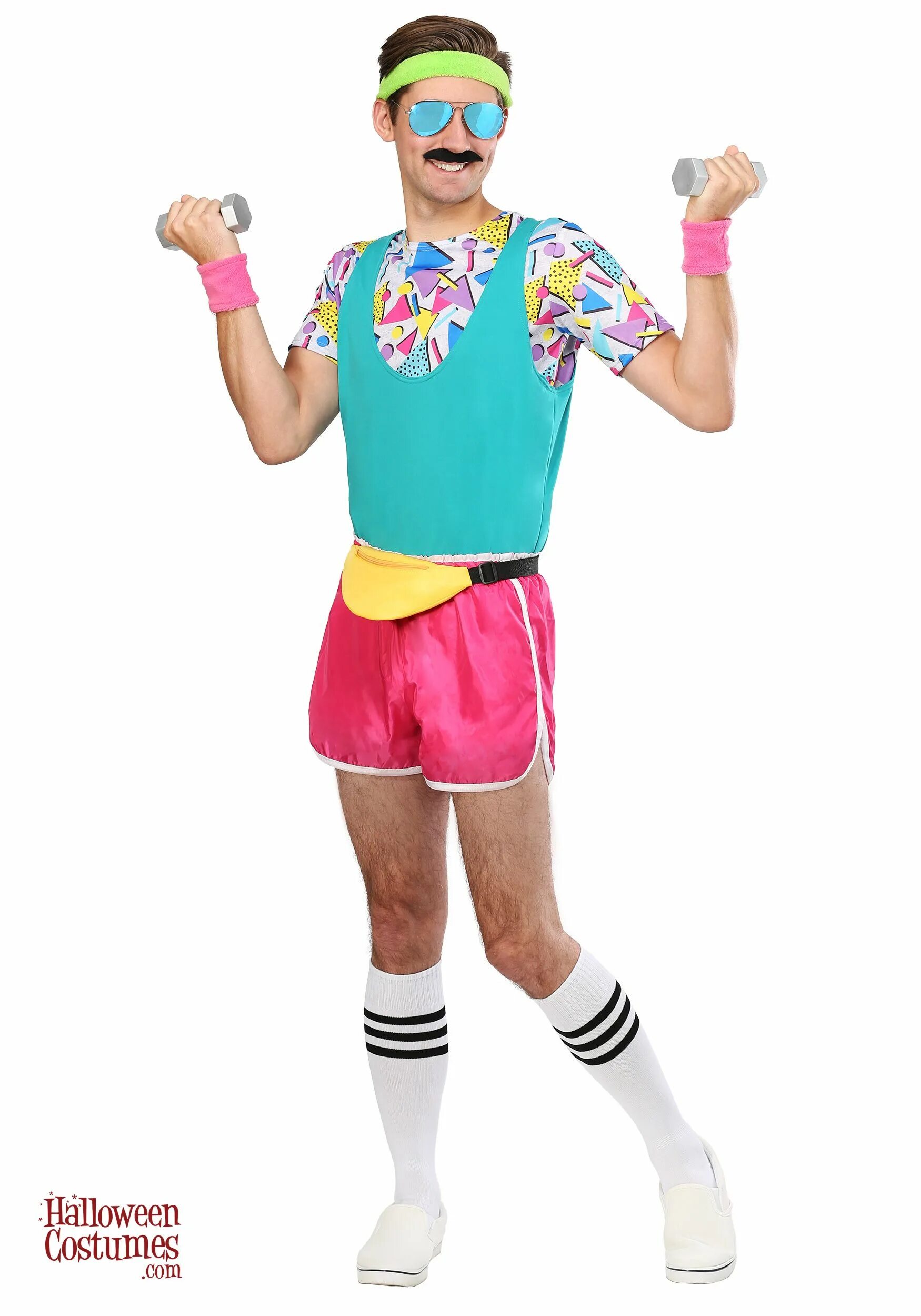 Костюм в стиле 80 мужской Adult Work It Out 80s Costume 80s Costumes 80s party outfits, 80's party outfit,