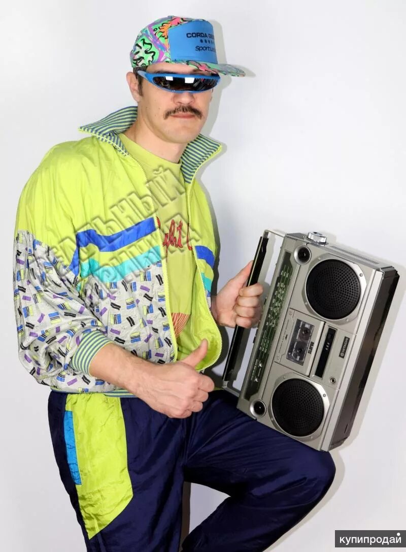 Костюм в стиле 90х мужской Костюм на вечеринку в стиле 80-х (90-х), "DJ-1" в Москве