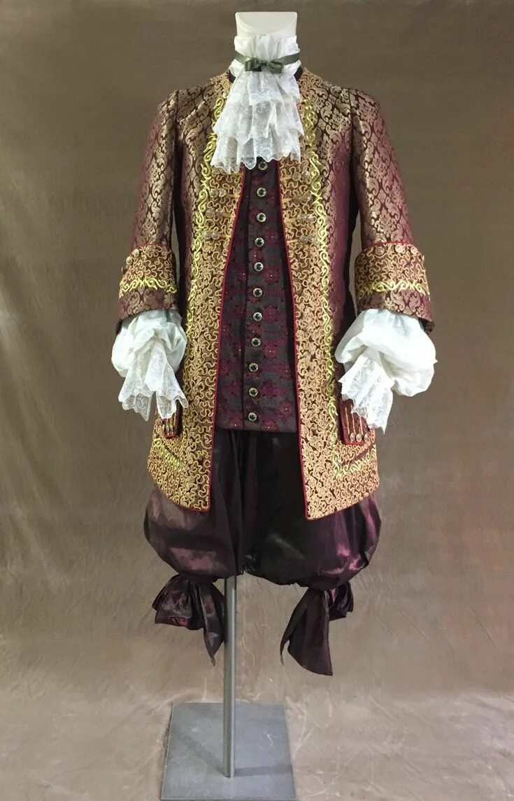 Костюм в стиле барокко мужской 1680 Luis XIV baroque costume for men - Etsy Italia Baroque fashion, Mens costum